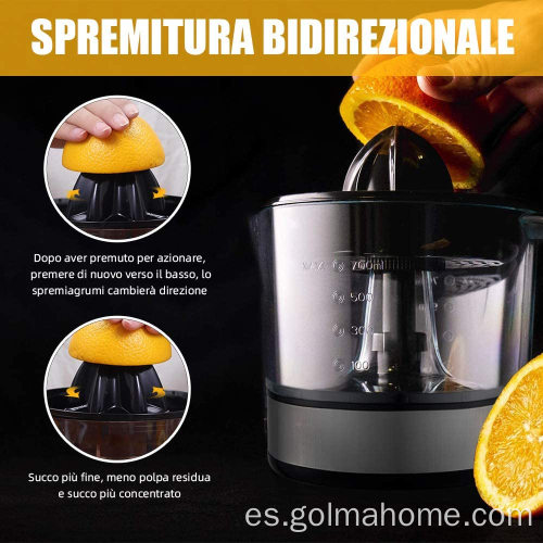 Exprimidor de frutas Máquina exprimidor de naranja Exprimidor de cítricos eléctrico 25W 40W Extractor de exprimidor de naranja y limón fácil de presionar